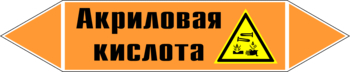 Маркировка трубопровода "акриловая кислота" (k12, пленка, 252х52 мм)" - Маркировка трубопроводов - Маркировки трубопроводов "КИСЛОТА" - Магазин охраны труда ИЗО Стиль