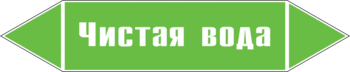 Маркировка трубопровода "чистая вода" (пленка, 358х74 мм) - Маркировка трубопроводов - Маркировки трубопроводов "ВОДА" - Магазин охраны труда ИЗО Стиль